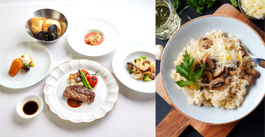 Group Course & Vegetarian menu