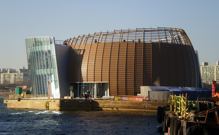 2011년 1월 24일 '솔빛섬' 공사현장